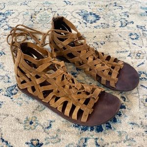 Free People Wrap around Suede Sandals